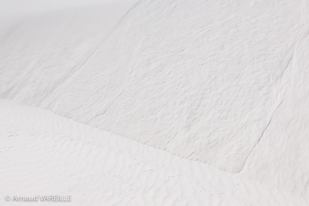 Coulée de sable blanc - Etats-Unis - Nouveau Mexique - White Sands National Monument